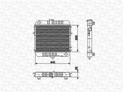 MAGNETI MARELLI 350213573000 -  Радиатор, охлаждение двигателя